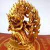 Buddhist Statue of Vajrakilaya - Dorje Phurba, Full Gold Plated - Image 4