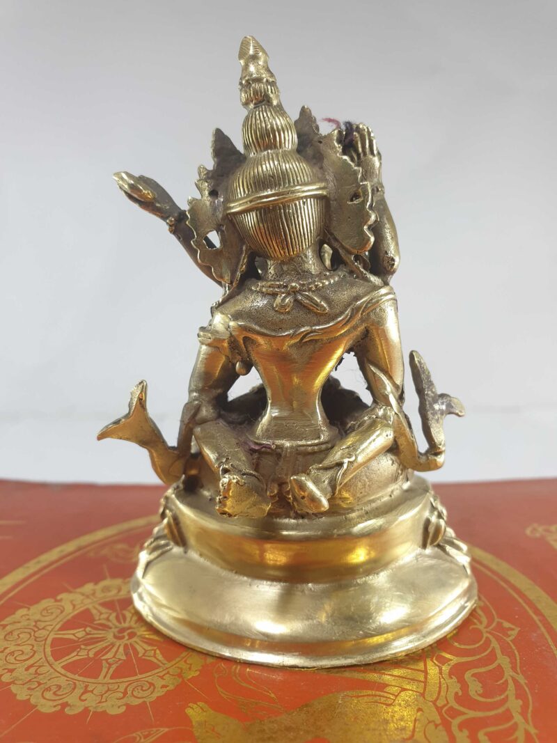 Buddhist Statue of Vajrasattva with Consort Shakti – Glossy Finish, Free Patina, Choice of Material - Image 5