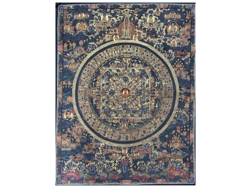 Buddhist Handmade Mandala Thangka