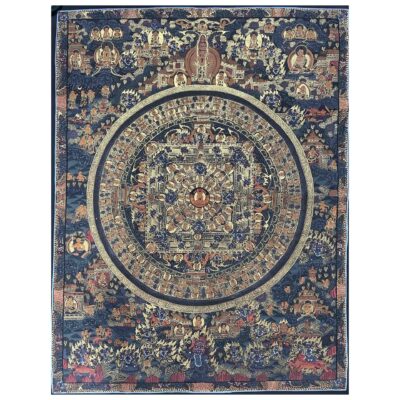 Buddhist Handmade Mandala Thangka