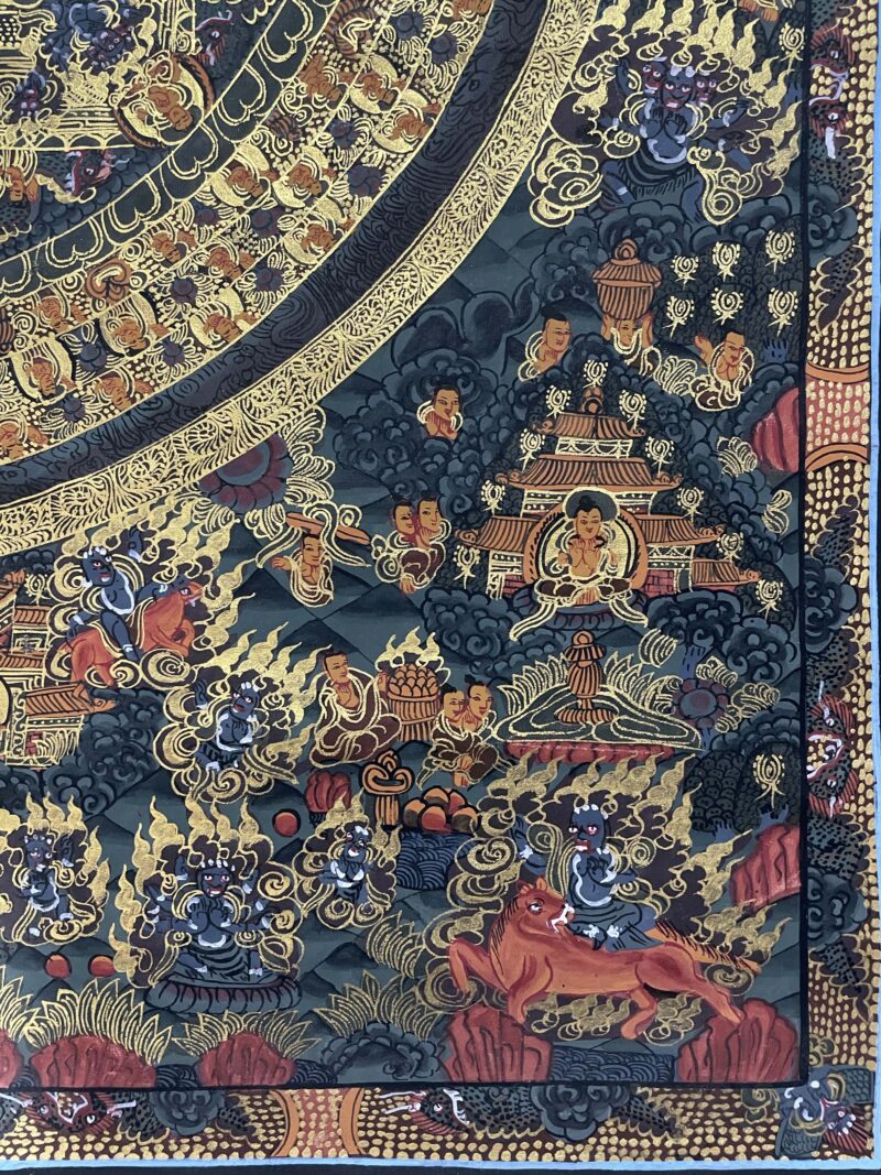 Buddhist Handmade Mandala Thangka - Image 6