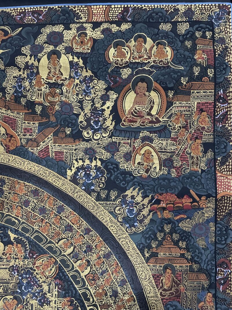 Buddhist Handmade Mandala Thangka - Image 3