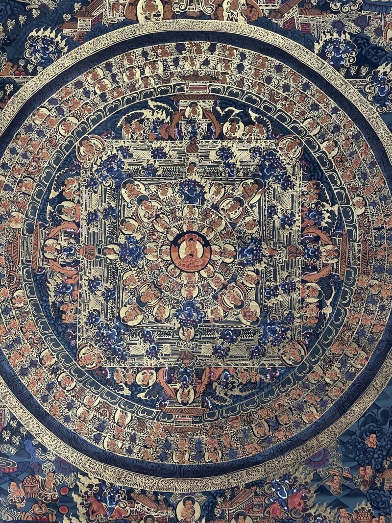 Buddhist Handmade Mandala Thangka - Image 4