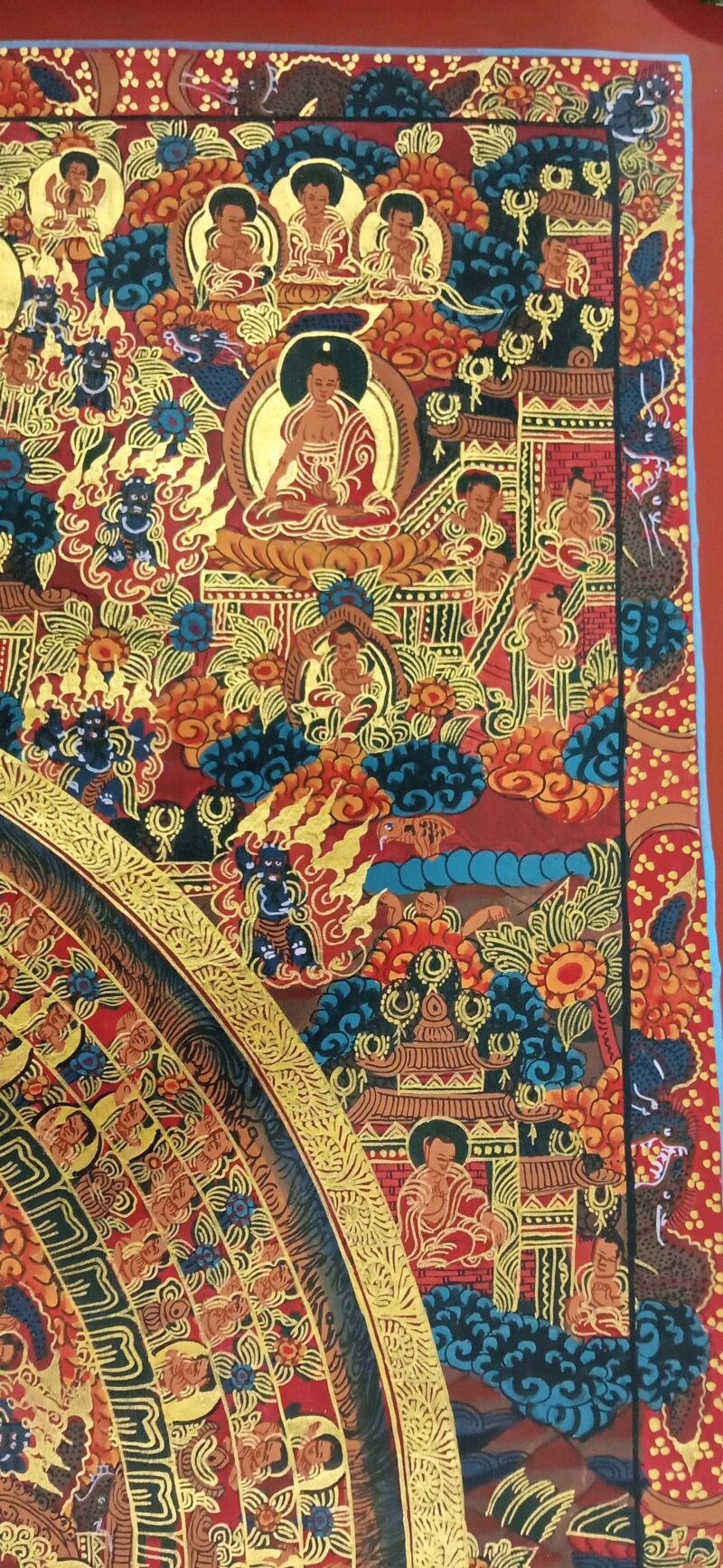 Buddhist Handmade Buddha Mandala Thangka - Image 3