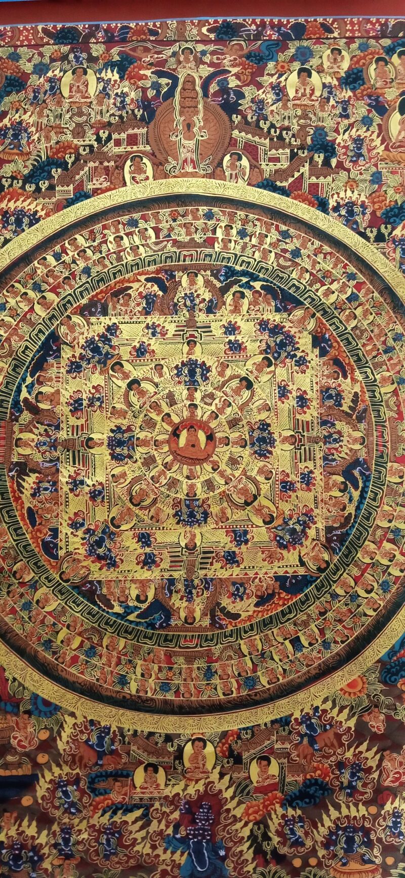 Buddhist Handmade Buddha Mandala Thangka - Image 4