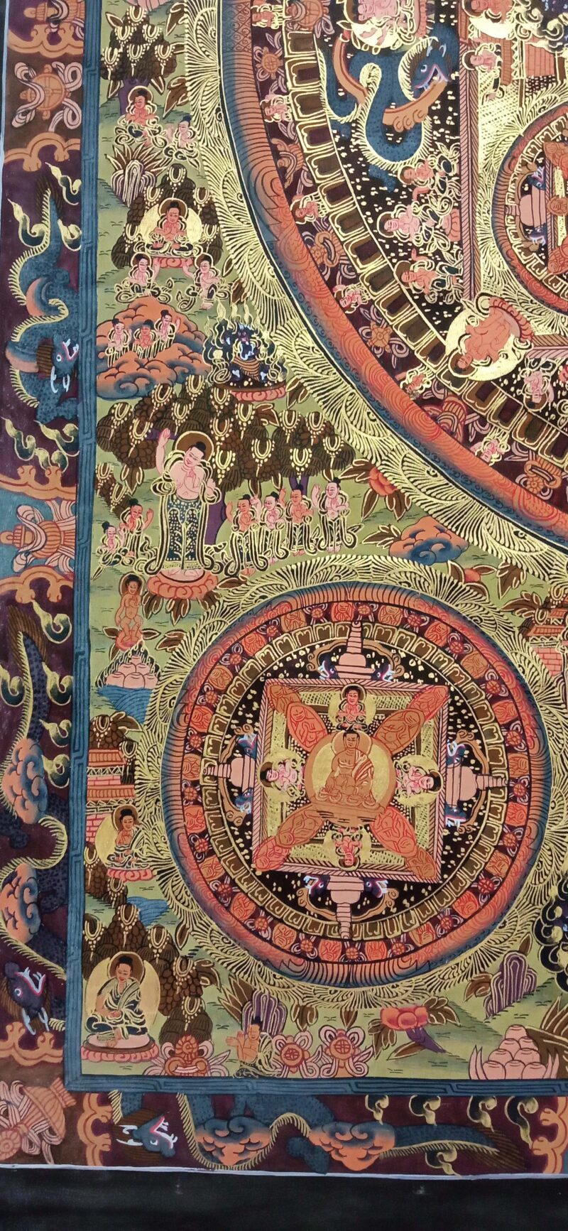Buddhist Handmade Thangka – Buddha Mandala Thangka - Image 6