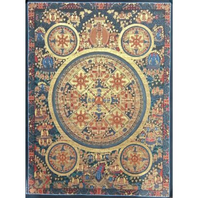 Buddhist Handmade Thangka – Pancha Mandala Thangka