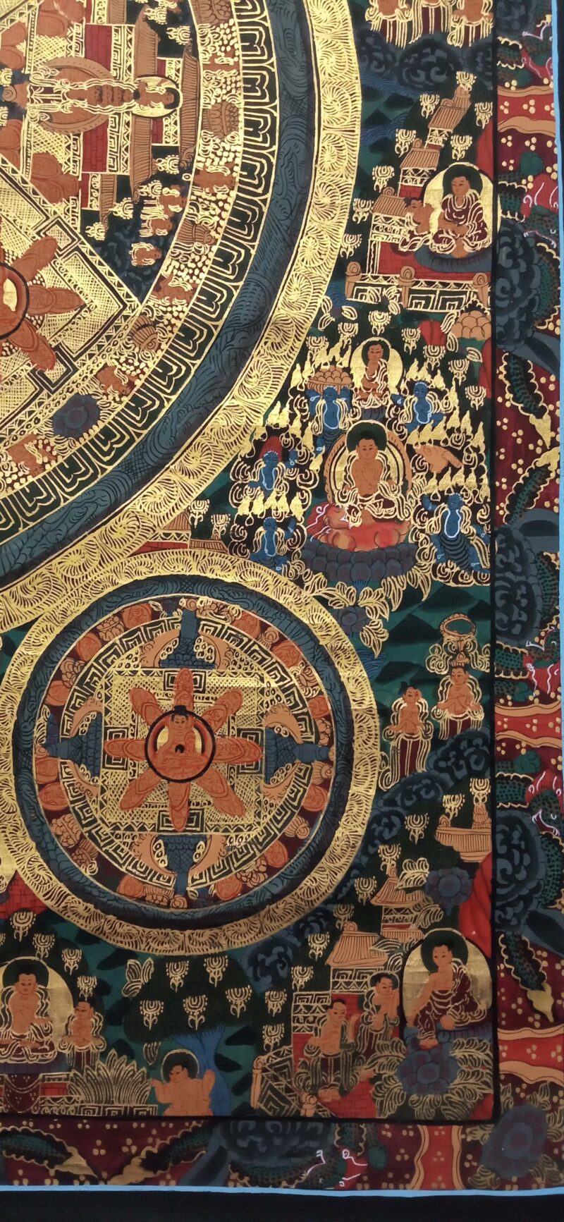 Buddhist Handmade Thangka – Pancha Mandala Thangka - Image 5