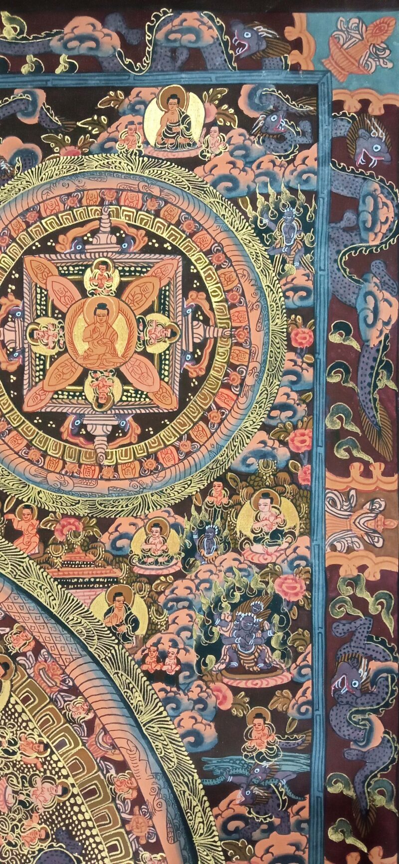 Buddhist Handmade Ten Mandala Thangka - Image 4
