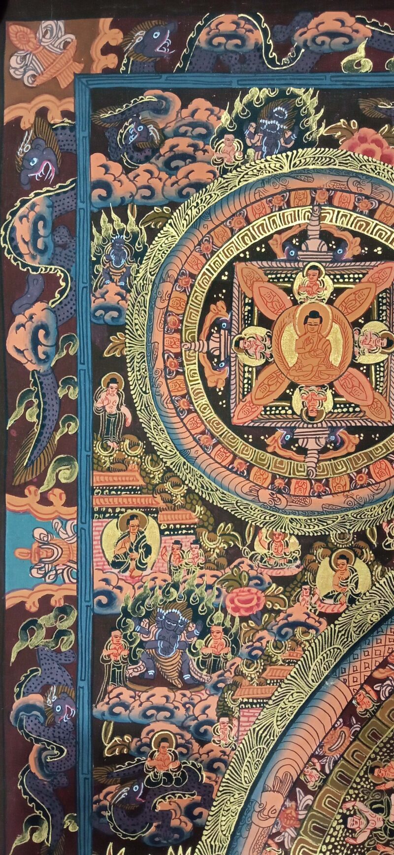 Buddhist Handmade Ten Mandala Thangka - Image 3