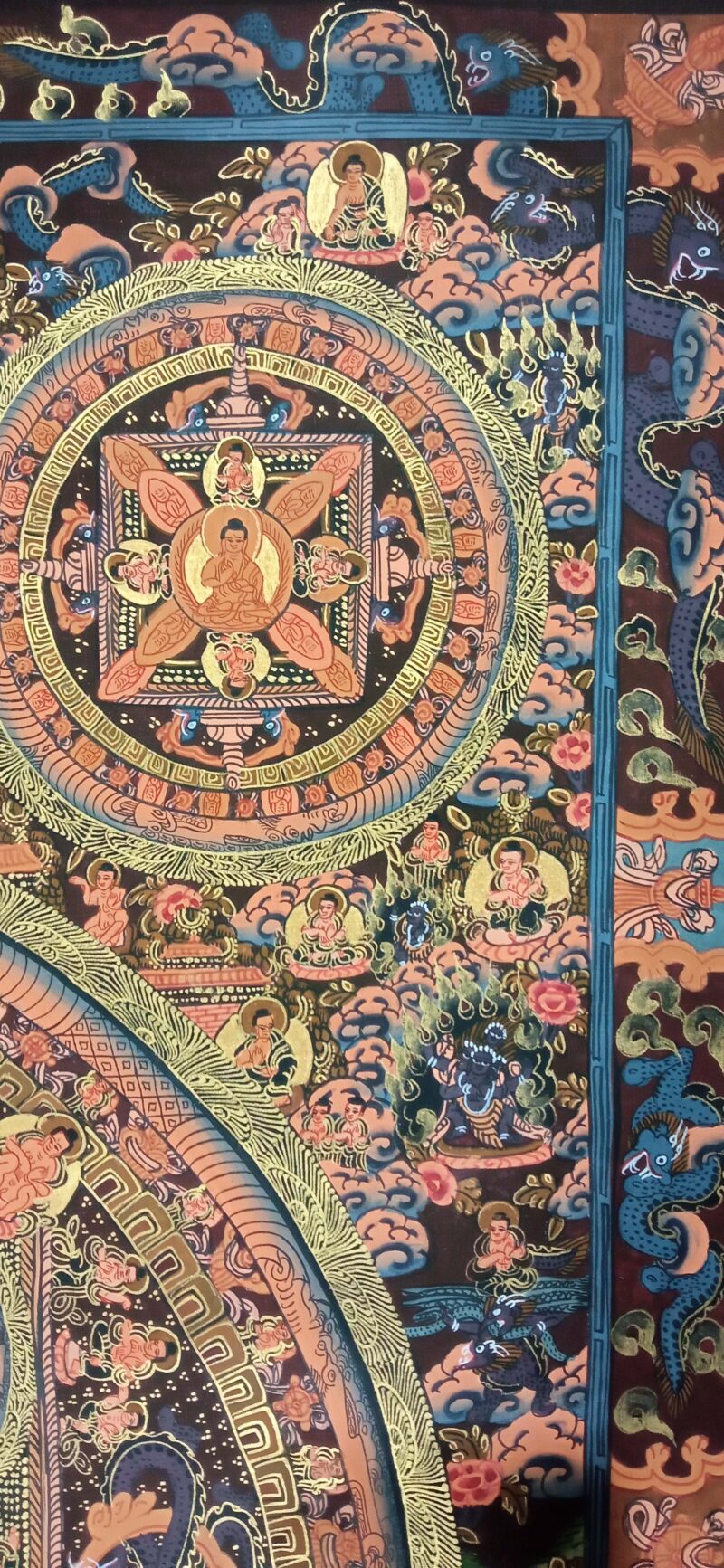 Buddhist Handmade Ten Mandala Thangka - Image 6