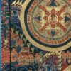 Buddhist Handmade Pancha Buddha Mandala Thangka - Image 2