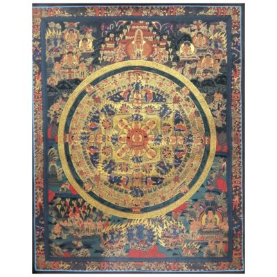 Buddhist Handmade Buddha Mandala Thangka