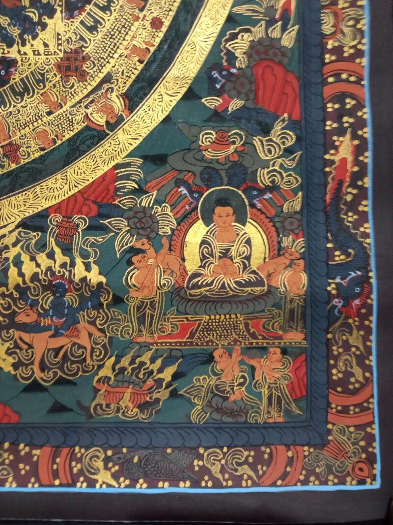 Buddhist Handmade Buddha Mandala Thangka - Image 6