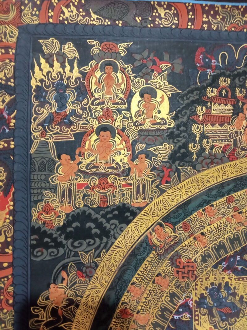 Buddhist Handmade Buddha Mandala Thangka - Image 2