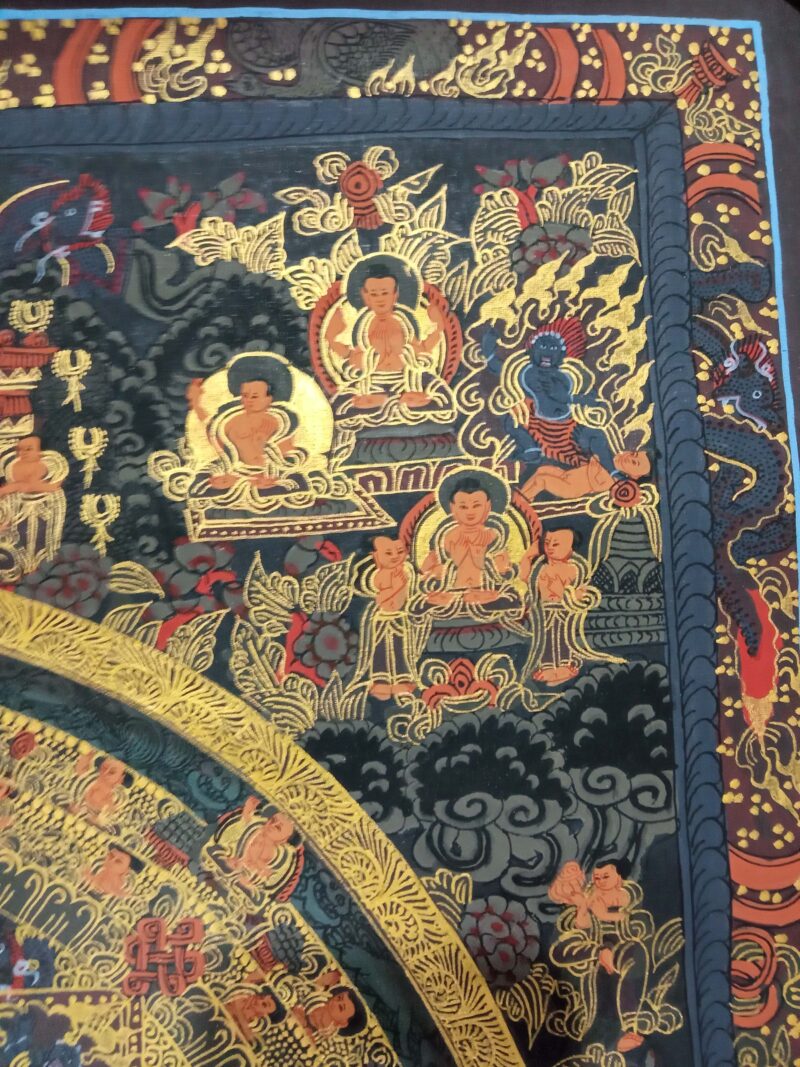 Buddhist Handmade Buddha Mandala Thangka - Image 3