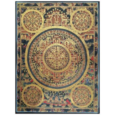 Buddhist Handmade Pancha Mandala Thangka