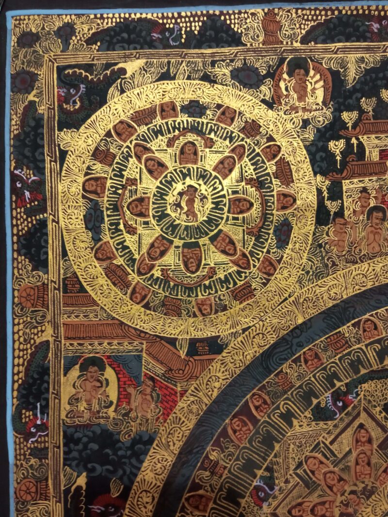 Buddhist Handmade Pancha Mandala Thangka - Image 2