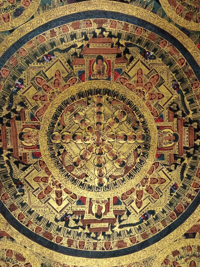 Buddhist Handmade Pancha Mandala Thangka - Image 5