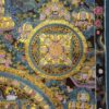 Pancha Buddha Mandala Thangka – Buddhist Handmade Thangka - Image 3