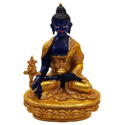 Miniature Medicine Buddha Statue – Traditional Color