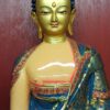 Buddhist Statue of Shakyamuni Buddha – Traditional Color, Gold-Painted Face - Image 3