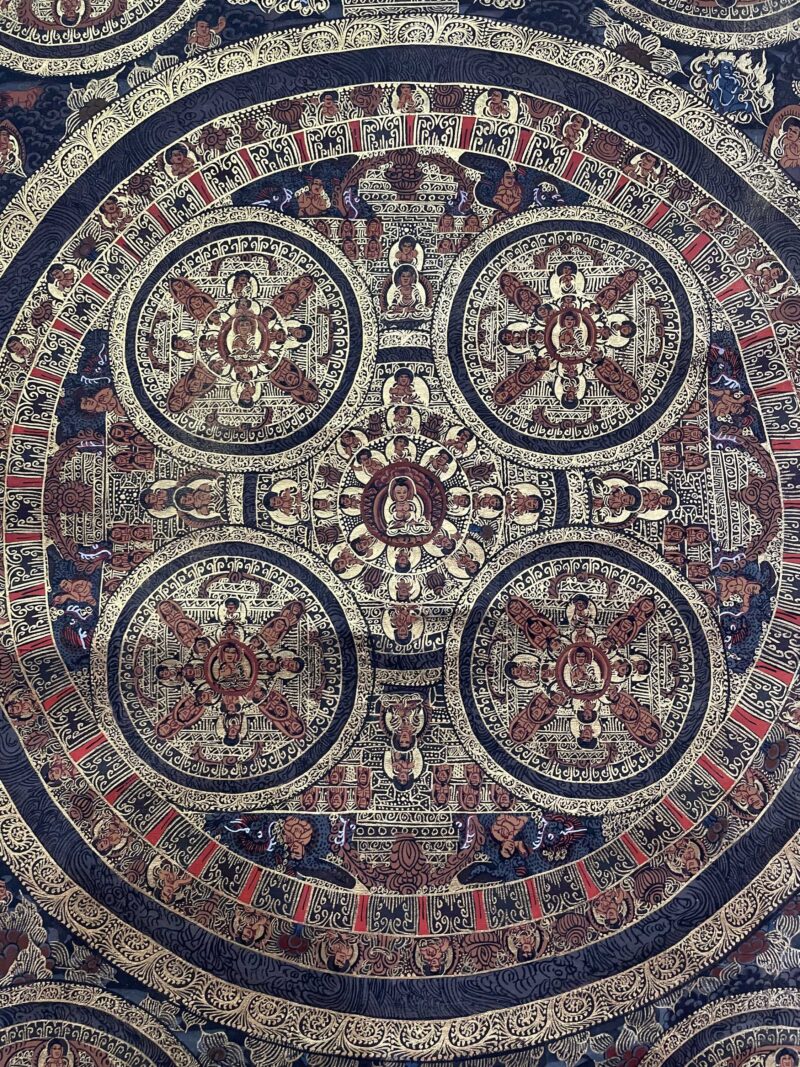 Tibetan Buddhist Thangka Painting – Ten Mandala, Hand-Painted - Image 6