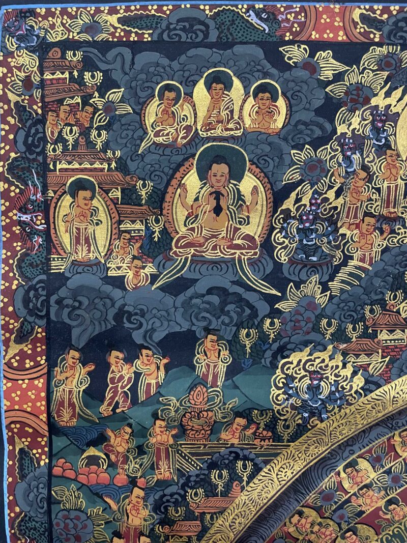 Tibetan Buddhist Thangka Painting – Buddha Mandala, Hand-Painted - Image 2