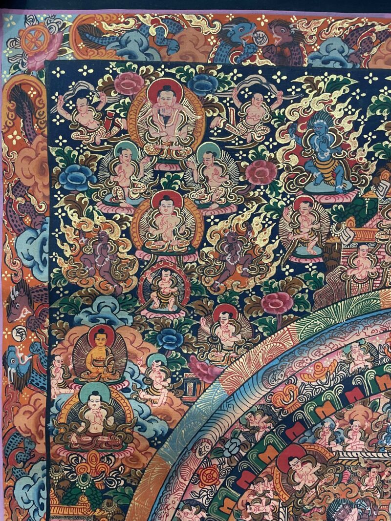 Tibetan Buddhist Thangka Painting – Buddha Mandala, Hand-Painted - Image 2