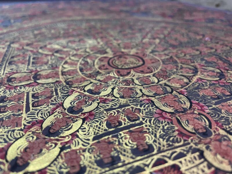 Tibetan Buddhist Thangka Painting – Buddha Mandala, Hand-Painted - Image 4