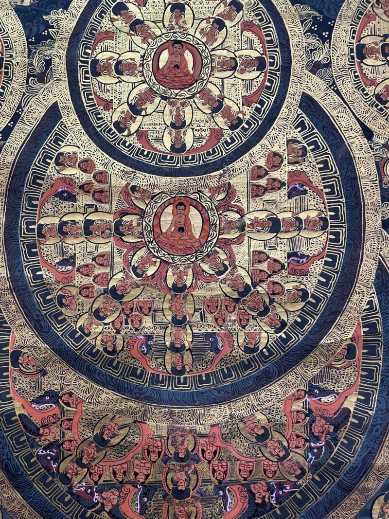 Tibetan Buddhist Thangka Painting – Seven Mandala, Hand-Painted - Image 6