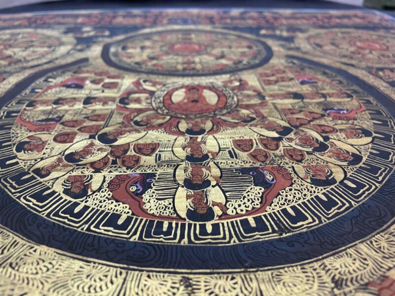 Tibetan Buddhist Thangka Painting – Seven Mandala, Hand-Painted - Image 7