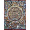 Tibetan Buddhist Thangka Painting – Buddha Mandala, Hand-Painted