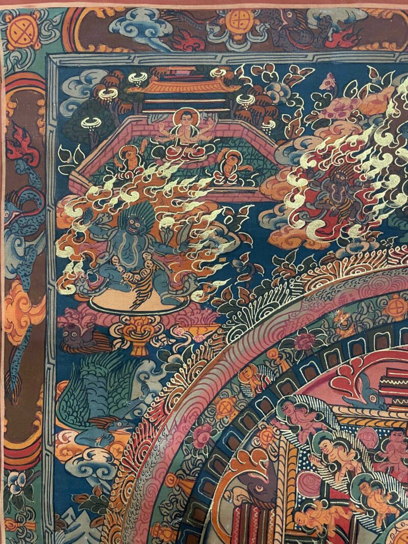 Tibetan Buddhist Thangka Painting – Hand-Painted Buddha Mandala - Image 2