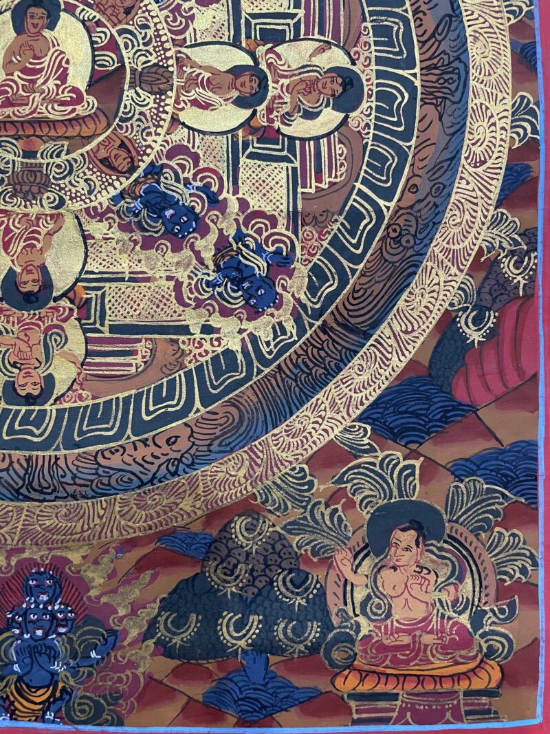 Tibetan Buddhist Thangka Painting – Hand-Painted Buddha Mandala - Image 5