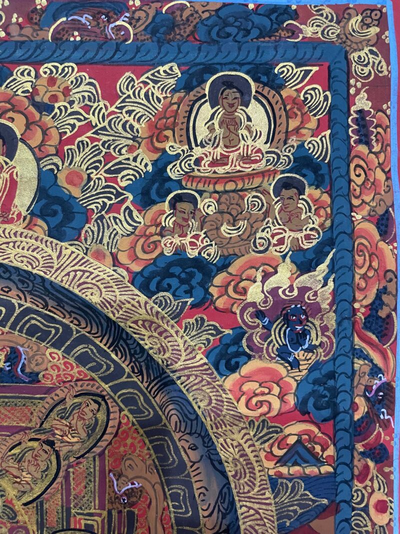 Tibetan Buddhist Thangka Painting – Hand-Painted Buddha Mandala - Image 3