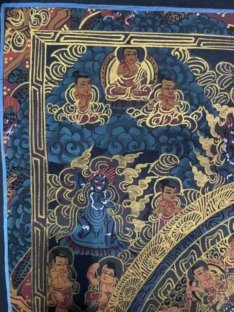 Tibetan Buddhist Thangka Painting – Hand-Painted Buddha Mandala - Image 2