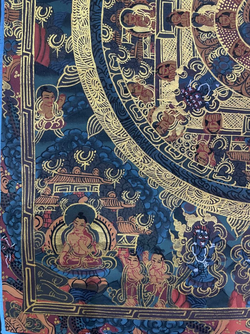 Tibetan Buddhist Thangka Painting – Hand-Painted Buddha Mandala - Image 4