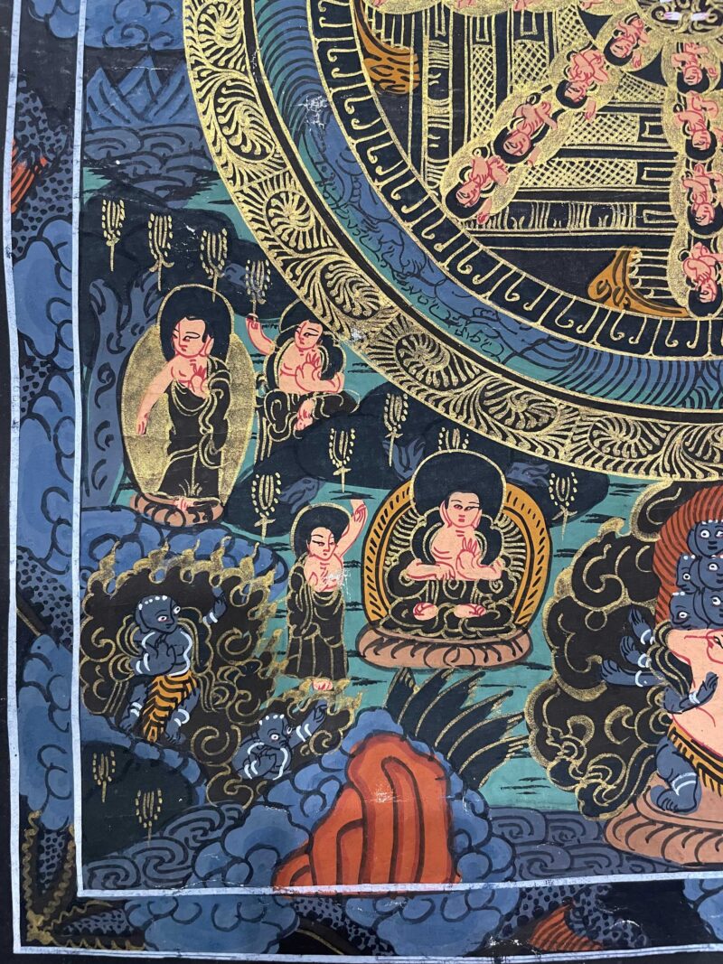 Tibetan Buddhist Thangka Painting – Hand-Painted Buddha Mandala - Image 5
