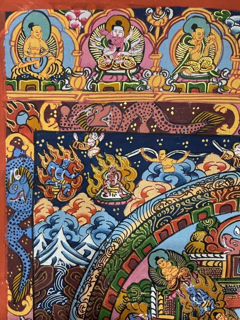 Tibetan Buddhist Thangka Painting – Hand-Painted Buddha Mandala - Image 2