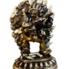 Buddhist Miniature Statue – Black Jambhala with Consort (Yab-Yum) - Image 3