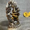 Buddhist Miniature Statue – Black Jambhala with Consort (Yab-Yum) - Image 2