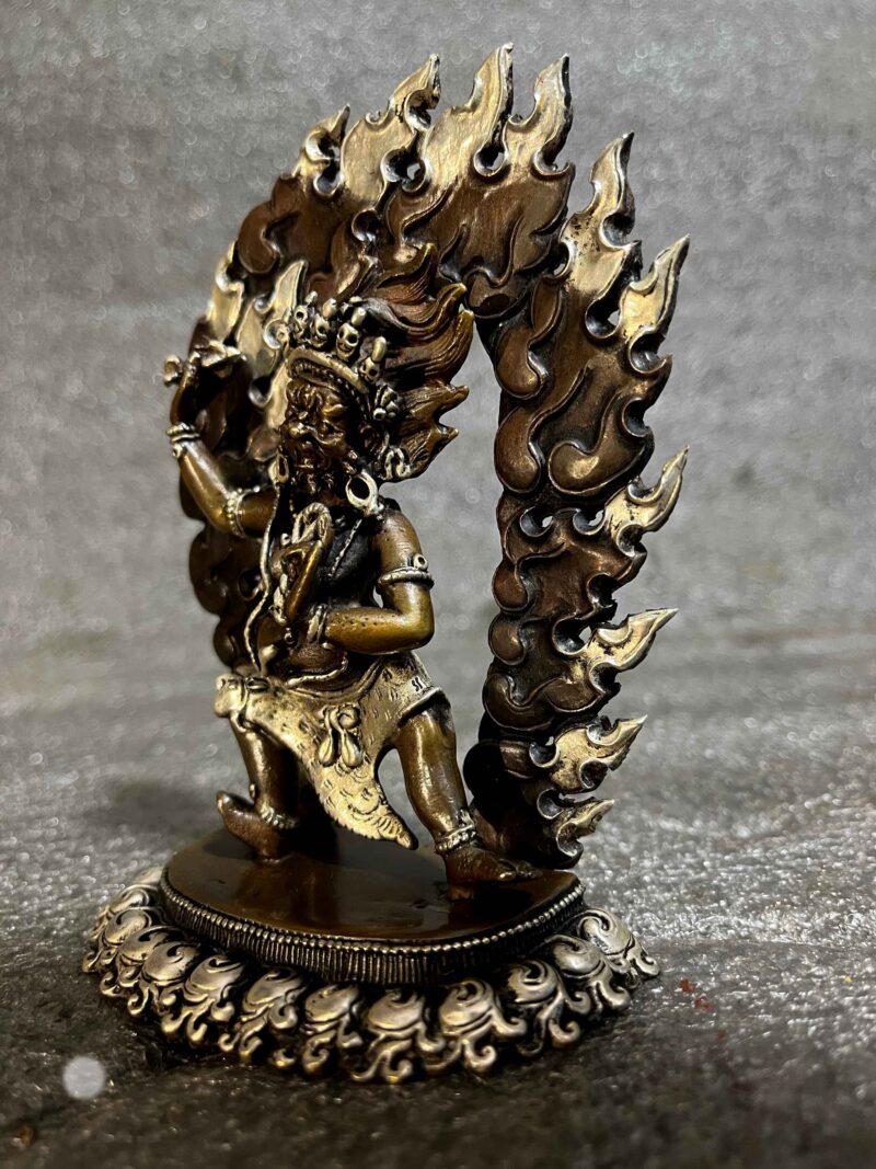Buddhist Miniature Statue – Vajrapani (Chana Dorje) - Image 3