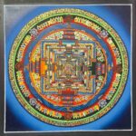 Buddhist Handmade Thangka – Kalachakra Mandala - Image 2