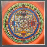 Buddhist Handmade Thangka – Kalachakra Mandala - Image 2