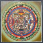 Buddhist Handmade Thangka – Kalachakra Mandala - Image 2