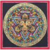 Buddhist Handmade Thangka – Triple Dorje Mandala (Student Mandala)