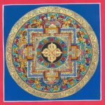Buddhist Handmade Thangka – Double Dorje Mandala (Student Mandala) - Image 2