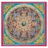 Buddhist Handmade Thangka – Tibetan Om Mandala (Student Mandala)