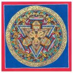 Buddhist Handmade Thangka – 3 Dorje Mandala (Student Mandala)